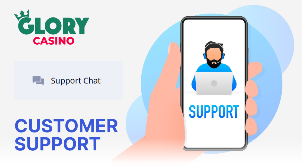 Customer Support Options at the Glory Casino app